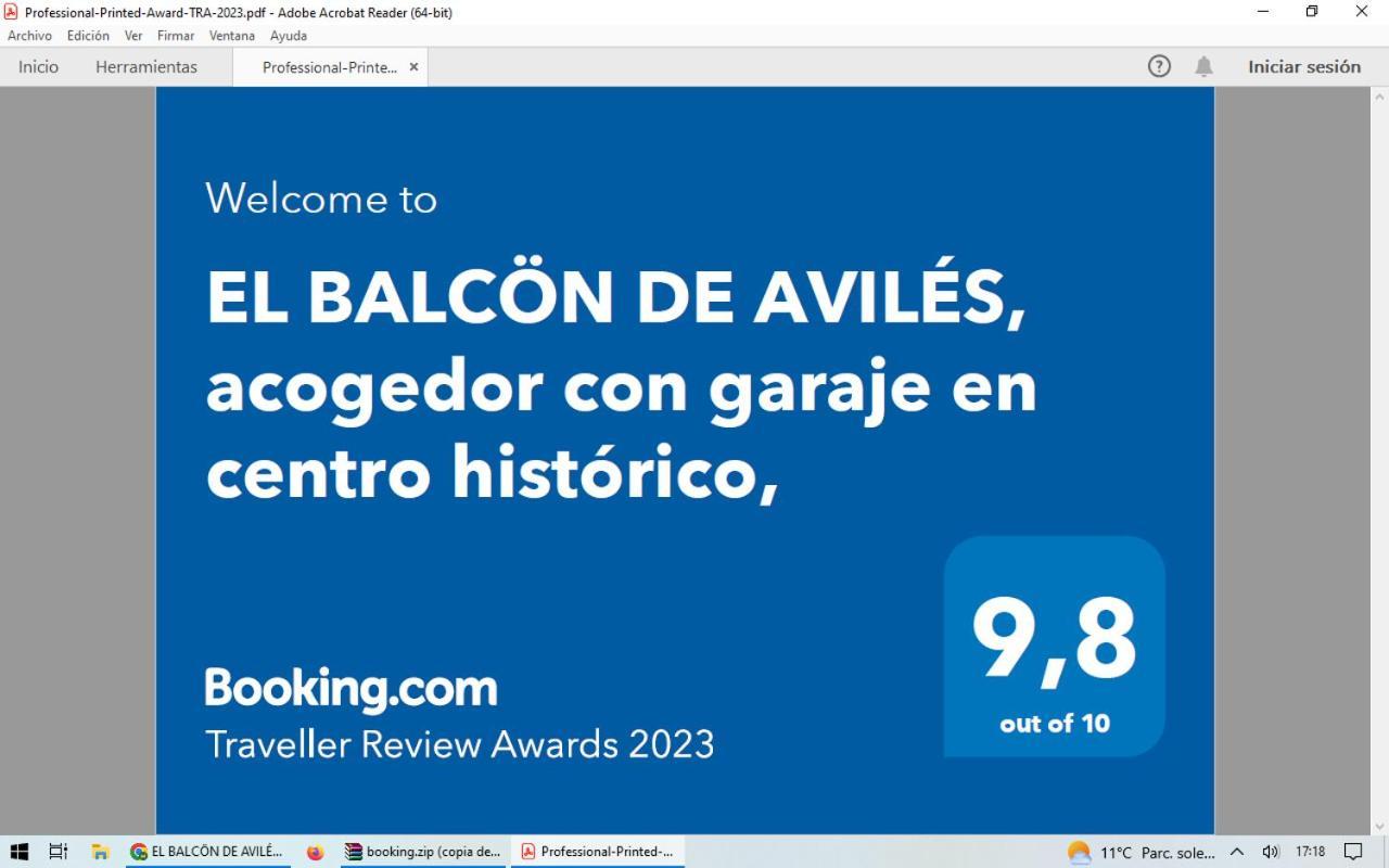 El Balcoen De Aviles, Acogedor Con Garaje En Centro Historico, Buitenkant foto